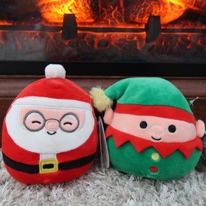 Christmas Squishmallow Santa& Elf